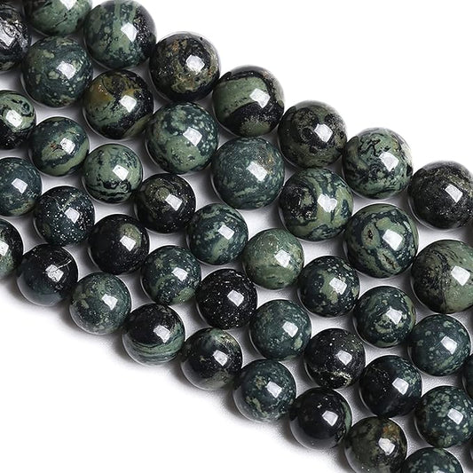8MM 45PCS Natural Stone Kambaba Jasper Loose Beads for Jewelry Making DIY Bracelet Necklace