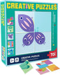 TOI Creative Puzzles for Kids 3-5, Educational Game for 3+ Year Old, Brain Teaser Jigsaw Puzzle with Game Board, Toddler Preschool Learning Activity Color Shape Cognition