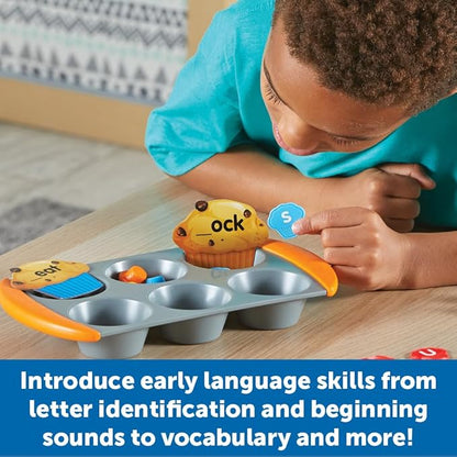 Learning Resources Mini Muffin Phonics Activity Set, Preschool Toys, Preschool Learning Activities, Play Food, Kindergarten Toys, Ages 4+,70 Pieces