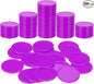 uxcell Plastic Poker Chips, Learning Counters Counting Counters Disk Marker Opaque Game Token for Game Play Math Counting