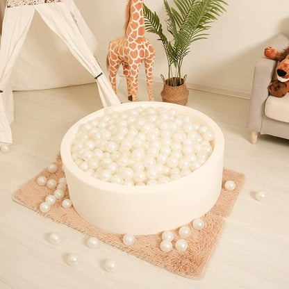 Realhaha Ball Pit Balls 50 100 200 500 Play Balls Plastic Balls for Baby Girls Toddlers Kids Play Tent Pool Playhouse Playpen Party Decoration
