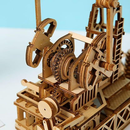 3D Wooden Puzzles Oilfield Oil Pump Model Kits, Brainteaser and Puzzle for Christmas/Birthday,Gifts for Adults and Teens to Build Combination