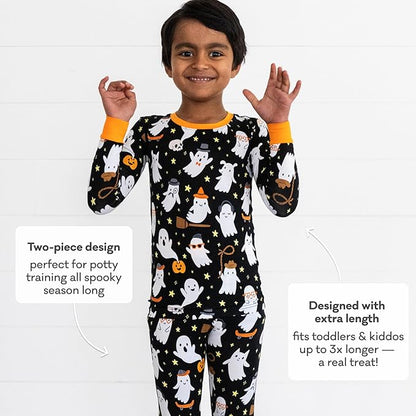Little Sleepies Two-Piece Pajama Set for Boys & Girls, Soft Viscose from Bamboo Toddler Pajamas for Kids, Family Matching PJs