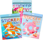 AEAHALY Sticker Book Crafts for Kids Ages 4-8 Paint by Sticker Kids Reusable Sticker Book for Toddlers Boys and Girls Birthday Gifts Party Favor, Travel Activity Book Set for Learning, 3 Pack