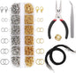 EuTengHao 1314pcs Open Jump Rings and Lobster Clasps Jewelry Repair Tools Making Supplies Kit & Jewelry Finding Kit for Necklace Repair with DIY Making Accessories (Gold and Silver)