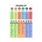 XIANF Emotions For Kids Emotion Chart Feeling Poster Canvas Poster for Classroom School Therapy Room Unframe:20x30inch(50x75cm)