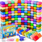Air Dry Clay for Kids, 158 Colors DIY Modelling Clay Kit，Arts & Crafts Set for Schoo, Safe & Non-Toxic Birthday for Boys Girls Ages 3-12