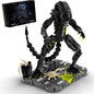 Xenomorph Building Blocks Set, Xenomorph Action Figure Building Sets for Adults with Support Base and Little Facehugger, Horror Gifts for Fans Friends Birthday Christmas Halloween