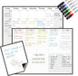 JJPRO Magnetic Dry Erase Monthly Calendar and Weekly Whiteboard for Fridge-Monthly Planner,Weekly Dry Erase Board for Refrigerators,One Bonus Notepad/to Do/Grocery List