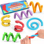 Fidget Toys Silicone Sensory Sticks, Textured Calming Sensory Toys for Kids with Autism, Autism Toy for Anxiety Relief, Travel Toy for Kids 3+ & Adults (6 Pack)