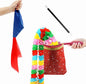 4Pcs Christmas Magic Trick Set for Stage Shows | Holiday-Themed Change Bag Routine | Easy Magic Kit for Beginners & Seasonal Performances