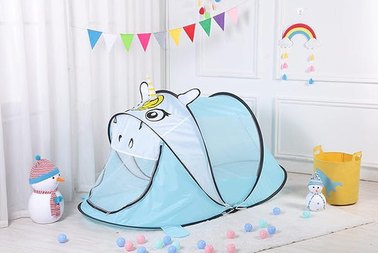 Kids Play Tents – Collapsible Tent for Boys Girls Gift - Large Foldable Playhouse Indoor/Outdoor Fun - Pop up Tent Toys for Age 1 and up Child Birthdays Presents (Unicorn)