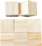 8Pcs 5cm Unfinished Wood Cubes, 2” Natural Square Wooden Blocks for Math Counting, Crafts, and DIY Projects