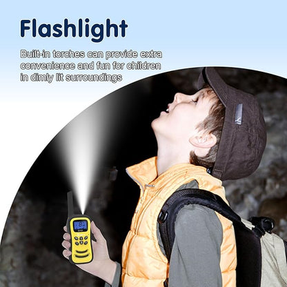 Walkie Talkies for Kids, Toys for Age 5-13 Girls LED Flashlight, VOX, Rechargeable, Easy to Use Kids Walkie Talkies, Christmas Birthday Gifts Indoor and Outdoor Toys (1Red1Purple)