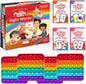 THE FIDGET GAME Kindergarten Learning Bundle - Flashcards and Pop Fidget Toys for Kids Pre-K to Grade 3 - Learning Activities and Games for High-Frequency Dolch Sight Words - Includes Mats and Dice
