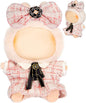 Premium Doll Clothes for Labubu - Luxury Chic Style Set for 17cm Dolls, Doll Outfit for Display, Collectors, Gift - Cute Miniature Fashion Accessories - Pink Camellia (No Dolls)