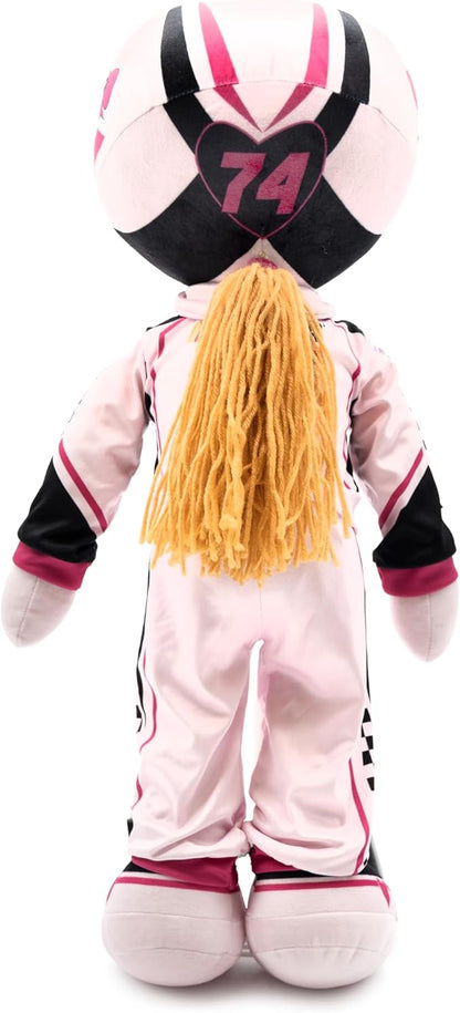 Playtime by Eimmie NASCAR-Themed Soft Baby Doll, 14-Inch Plush Racing Rag Doll for Kids, Sophie Speedster Plush Figure, Fabric Stuffed Toy for All Ages