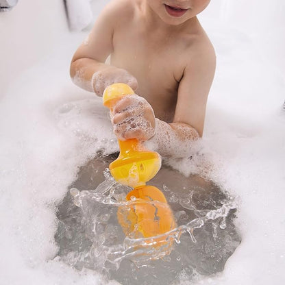 HABA Toddler Bath Toys: Bubble Bath Whisk for Sensory Play, Bubble Maker for Bathtub and Fun Beach and Water Toys for Toddlers, Yellow