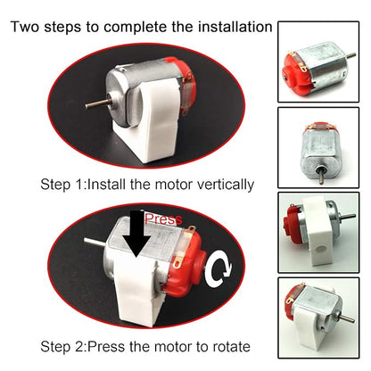 18 Set DC Motors Kit, Mini Electric Hobby Motor 3V -12V 25000 RPM Strong Magnetic with Shaft Propeller, 2 x AA Battery Holder,9V Battery Clip Connector,Plastic Wheels for DIY Science Projects