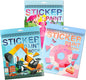 3 Pack Sticker Book Paint by Sticker Kids Ages 4-10 Reusable Sticker Book for Toddlers Boys and Girls Birthday Gifts Party Favor, Travel Activity Book Set for Learning and Playing