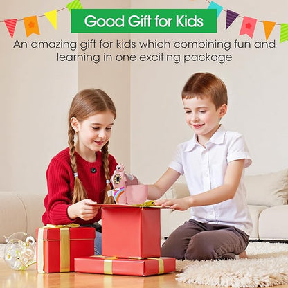 Microscope for Kids: 3-in-1 Portable Handheld Microscope & Digital Explorer Kit, Educational STEM Toy, Holiday & Birthday Gift for Ages 3-12 Girls Boys, Pocket Miniscope for Backyard, Park, Classroom