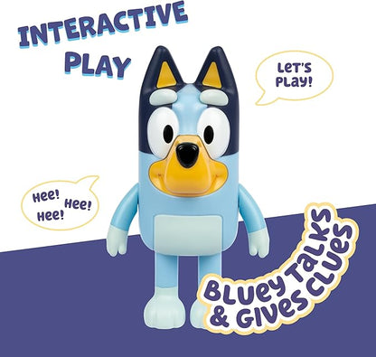 Bluey Game Hide and Seek Electronic Figure, Articulated, Musical Kids Figurines with Dance Mode, Interactive Play Toddler Figurine Toys for Ages 3+