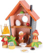 Tender Leaf Toys - Robin’s Nest Box - Wooden Toy Birdhouse with Bird Family and Accessories - Imaginative Play Set - Develop Creative Storytelling and Improve Fine Motor Skills - Age 3+