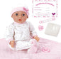 Adora 16 Inch Girl Baby Doll with Accessories Pink Matching 9-Piece Set Including a Pacifier, Hospital, Bracelet, Diaper, and More Gift for Toddlers Ages 3+ Adoption Babies Collection - Hope