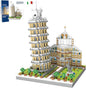 Leaning Tower of Pisa Micro Mini Building Blocks Set Italy Architecture Building Kits Famous Landmark Model Toys Gift for Adults Kids Teens 2500 PCS