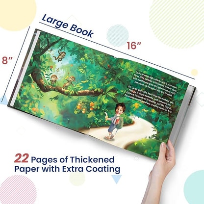 Personalized Children Story Book - Amazing Zoo Adventure - Customized Name & Photo - Baby Gifts - Kids Engaging Story - Elfink (Soft Cover)