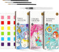 Watercolor Painting Coloring Books Arts & Crafts Kit, Pocket Watercolor Paint Bookmarks, Mess Free Paint with Water Set, Travel Activities Art Supplies Party Favors Exchange Birthday Gifts for Kids