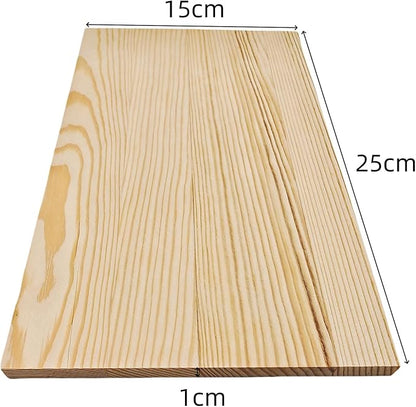 4PCS Rectangle Wood Boards Unfinished Wood Blocks for Crafting, 9.8x5.9x0.4in Blank Whittling Wooden Blocks for Wood Carving,Painting & Burning