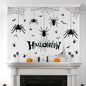 Halloween Spider Web Bat Patterns Wall Decals - Peel and Stick Removable Stickers for Scary Theme Party Decorations