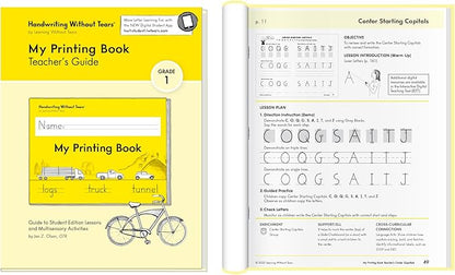Handwriting Without Tears Printing Bundle, Age 6+, 1st Grade+, Handwriting Without Tears, Student & Teacher Workbooks, School & Home, Language Arts, Tutoring, Tiny Pencils Included