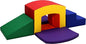 Factory Direct Partners 12825-AS SoftScape Playtime Grow-n-Learn Tunnel Climber Plus Pads for Toddlers and Kids(3-Piece) - Assorted, 12825-AS