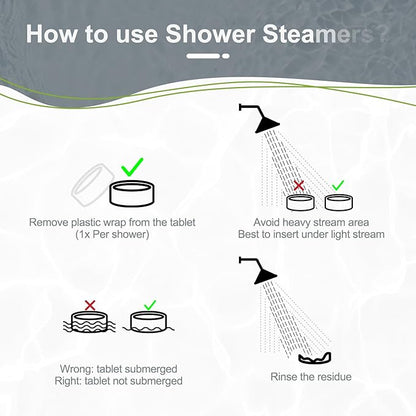 Aromatherapy Shower Steamers Birthday Day Gifts Rosemary - Swcandy 8 Pcs Bath Bombs Birthday Gifts for Women, Shower Bombs with Essential Oils, Relaxation Home SPA for Women Who Has Everything