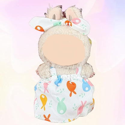 4 Pack—17cm Doll Clothes,Premium Doll Outfit with Accessories,Doll Princess Skirt,Cute Clothes Outfit for 17cm Dolls,End Dolls Fashion Clothing Set(No Dolls and Shoes) (Set 7)