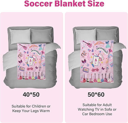 Music Fans Blanket, Flannel Purple Blanket, Singer Gifts for Sofa Bedding Music Fans Party, Singer Throw Beding 50"*60"