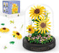 QLT QIAOLETONG Flower Bouquet Building Set, 545 PCS Sunflower Mini Building Blocks Kit for Adults Kids, Flowers Botanical Collection for Home Decor, for Her Mom Women
