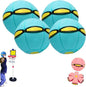 Magic Meta Ball, Children's Bouncing Ball, Magic Metaball, Magical Flying Saucer, Bouncy Balls, Parent-Child Interaction, Interactive Pop-Up Time Delay Transformation Toy Outdoor (blue-4, 3 lights)
