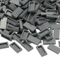 PATIKIL 370 Pcs Flat Blocks Bulk, 1x2 Square Dark Gray Classic Tiles Smooth Surface Mini Building Blocks Accessories Compatible Bricks Kits for Building Floor Walls Mosaic Pixel Arts