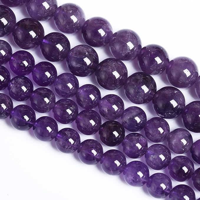 4MM 86PCS Natural Stone Purple Amethyst Crystal AAA Grade Quartz Beads for Jewelry Making DIY Bracelet