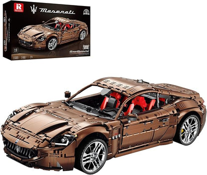 Reobrix Sports Car Building Blocks Set for Adults, Remote Control 1:8 Racing Car Vehicle Toy Model Building Kit for Kids, 11009, Creative Gifts for Boys Girls Adults 14+ (5480PCS)