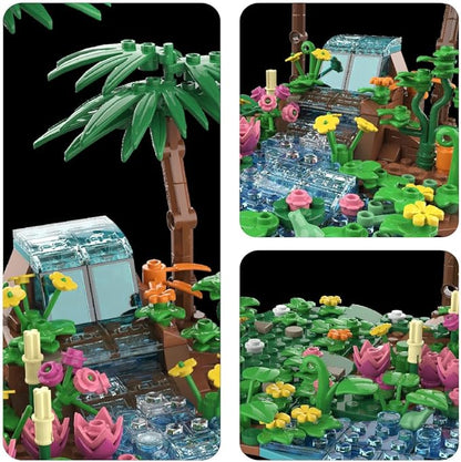 Dinosaur World Brachiosaurus Building Set- Compatible with Lego Sets for Boys 8-14, Jurassic Volcano Era Building, Birthday Gift Set for Boys & Girl (559 Pcs)