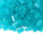 Feleph 100pcs 2x4 Bricks Trans-Light Blue Pieces Parts Building kit Creative Play Set Blocks Basic Toy Accessories Compatible with 3001 Major Brands