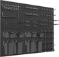 Peg Board Kit, Includes Pegboard and Accessories,with Hooks and Bins,Peg Board Wall Organizer for Office,Ornaments Display,Crafts Organization (129, Black)