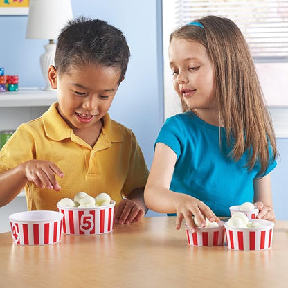 Learning Resources Smart Snacks Count 'em Up Popcorn, Counting Game, Math Games, Set of 15, Ages 18 Months+