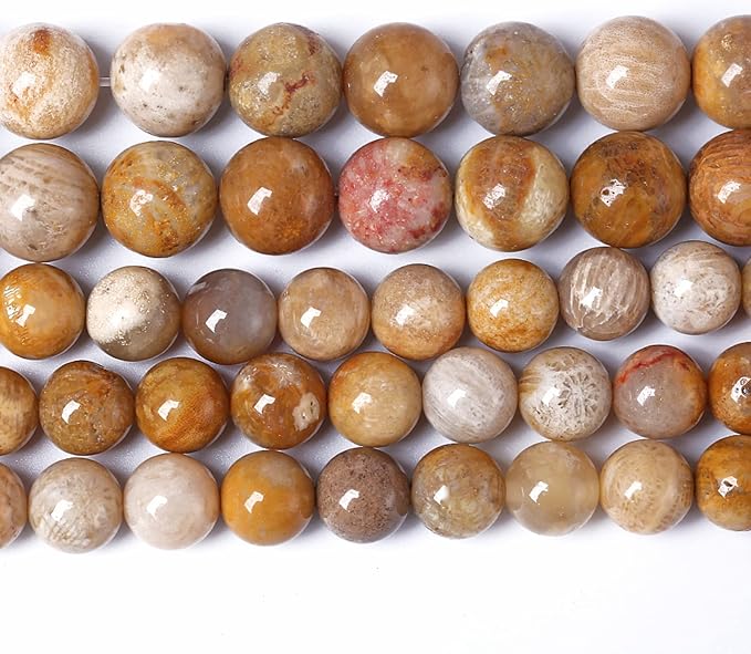 10MM 36PCS Natural Stone Coral Jade Chrysanthemum Beads for Jewelry Making DIY Bracelet