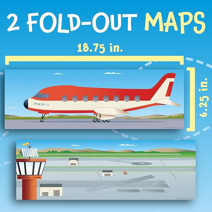 Peaceable Kingdom Sticker Fun! At the Airport Reusable Sticker Tote