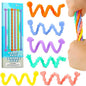 Fidget Toys for Adults Kids, 6 Pcs Sensory Toys for Autism ADHD Flexible Fidget Sticks Stocking Stuffers for Teens Treasure Box Classroom Prizes Party Favors Gifts Calm Down Travel Toys